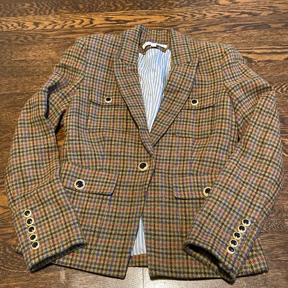 Veronica Beard Jackets & Blazers - Veronica Beard Plaid Hamlin Dickey Wool Blazer